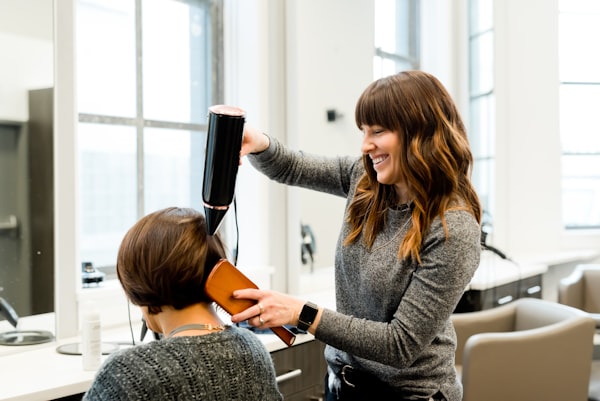 Stylist working
